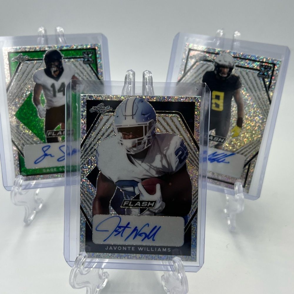Leaf Flash Javonte Williams 19/75 Autograph NFL Trading Card MINT 2021